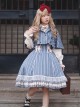 Eternal Crest Series Cropped Preppy Lapel Striped School Lolita Cloak Coat