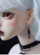 Black Skull Halloween Horror Gothic Lolita Earrings