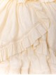 Solid Color Three-Dimensional Butterfly Embellishment Halter Detachable Daily Irregular Ruffle Hem Classic Lolita Sleeveless Dress