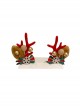 Snowflake Christmas Bow Golden Ball Antlers Deer Ears Lolita Hair Clip