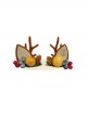 Christmas Antlers Cartoon Deer Ears Pine Cones Blueberry Decorate Classic Lolita Hair Clip