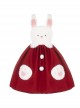 Rabbit Tuan Tuan Series Solid Color Plush Rabbit Cute Doll Autumn Winter Flower Bud Strap Skirt Sweet Lolita Sleeveless Dress