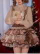 Bambi Series Autumn-Winter Sweet Velvet Speckled Lace Bowknot Antlers Decorated Christmas Sweet Lolita Skirt