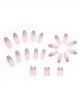 Purple Gradient Crystal Butterfly Rhinestone Decoration Finished Disposable Manicure Nail Pieces