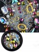 Super Sparkling Rhinestone Gem Golden Accessories Nail Decoration