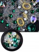 Super Sparkling Rhinestone Gem Golden Accessories Nail Decoration