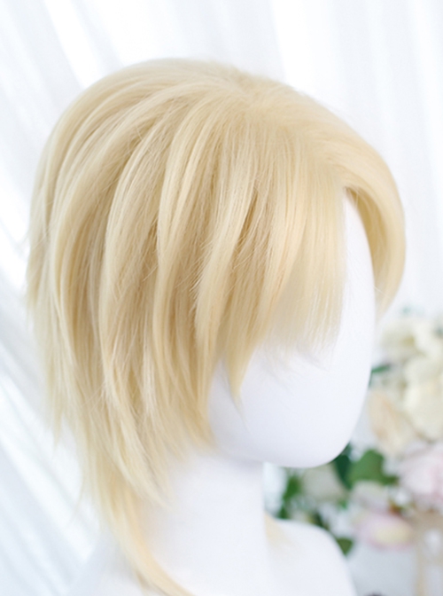 Ray Series Golden Neutral Natural Fluffy Short Hair Classic Lolita Wig