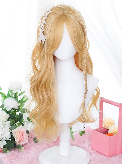 Filo Series Daily Natural Eight Character Bangs Long Curly Hair Classic Lolita Wig