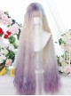 Star Trail Series 100cm Super Long Wool Roll Multicolor Gradient Long Curly Hair Classic Lolita Wig