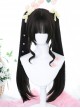 Solid Color Sideburns Curly Short Hair Long Straight Inner Buckle Double Ponytail Daily Natural Classic Lolita Wig