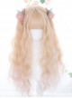 Orange Gentle Natural Water Ripple Gradient Long Curly Hair Classic Lolita Wig