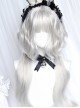 Silver White Wool Curly Short Hair Detachable Jellyfish Head Short Hair Long Hair Classic Lolita Wig