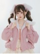 Cute Rabbit Ears Autumn Winter Plush Plush Ball Lantern Sleeves Sweet Lolita Short Coat