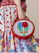 Showa Tulip Series Retro Personality Polka Dot Tulip Round Classic Lolita Portable Messenger Bag