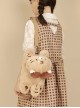 Cartoon Tiger Cute Versatile Plush Embroidered Sweet Lolita Messenger Bag