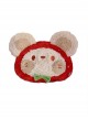 Cartoon Strawberry Mouse Cute Large Capacity Plush Sweet Lolita Messenger Backpack