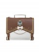 Earth Doctor Series College Style Embroidery Badge Bowknot School Lolita Portable Crossbody Backpack