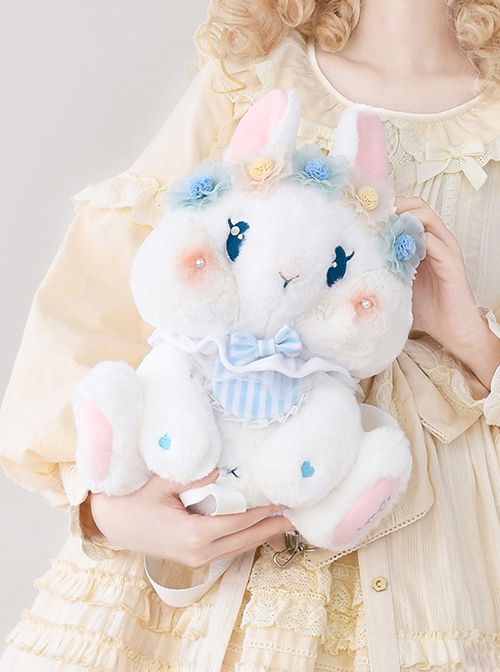 Garland Rabbit Series Cute Garland Embroidered Rabbit Plush Doll Sweet Lolita Messenger Backpack