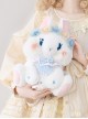 Garland Rabbit Series Cute Garland Embroidered Rabbit Plush Doll Sweet Lolita Messenger Backpack