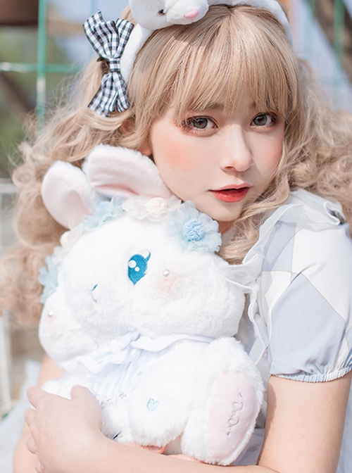 Garland Rabbit Series Cute Garland Embroidered Rabbit Plush Doll Sweet Lolita Messenger Backpack