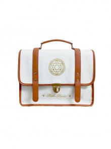 College Style JK Uniform Student Embroidery Large-Capacity School Lolita Portable Messenger Backpack