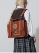 College Style JK Uniform Student Embroidery Large-Capacity School Lolita Portable Messenger Backpack