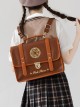 College Style JK Uniform Student Embroidery Large-Capacity School Lolita Portable Messenger Backpack