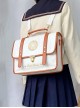 College Style JK Uniform Student Embroidery Large-Capacity School Lolita Portable Messenger Backpack