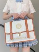 College Style JK Uniform Student Embroidery Large-Capacity School Lolita Portable Messenger Backpack