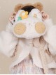 Mimi Kui Kui Series Cute Cat Embroidery Small Flower Plush Sweet Lolita Messenger Shoulder Bag