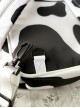College Style Cute Girl Large Capacity Student Milk Cow Print School Lolita Messenger Backpack
