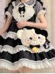 Plush Embroidery Wronged Little Cow Bowknot Bell Versatile Sweet Lolita Messenger Shoulder Bag