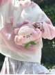 Pink Versatile Cute Plush Little Pig Doll Sweet Lolita Messenger Shoulder Bag