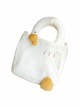 Good Big Goose Series White Cute White Goose Plush Girl Sweet Lolita Handheld Messenger Shoulder Bag