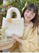 Good Big Goose Series White Cute White Goose Plush Girl Sweet Lolita Handheld Messenger Shoulder Bag