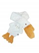 Good Big Goose Series Sweet Daily All-Match Embroidery White Goose Plush Winter Warm Sweet Lolita Scarf