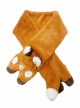 Brown Embroidered Fox Sweet Cute Daily All-Match Winter Warm Plush Sweet Lolita Scarf