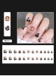 Halloween Sweet Cool Funny Pumpkin Finished Disposable Manicure Nail Pieces