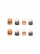 Pumpkin Spider Orange Cute Ghost Face Halloween Finished Disposable Manicure Nail Pieces