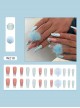 Autumn Winter Blue Fur Ball Blue Rhinestone Decoration Finished Disposable Manicure Nail Pieces