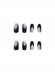 Black Matte Butterfly Sweet Cool Finished Disposable Manicure Nail Pieces