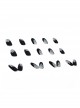 Black Matte Butterfly Sweet Cool Finished Disposable Manicure Nail Pieces