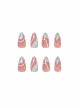 French Simple Line Pure Color Finished Disposable Manicure Nail Pieces