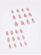 French Simple Line Pure Color Finished Disposable Manicure Nail Pieces