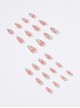 French Simple Line Pure Color Finished Disposable Manicure Nail Pieces