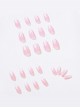 White Flame Pattern Detachable Finished Disposable Manicure Nail Pieces