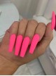 Long Ballet Series Solid Color Simple Matte Detachable Finished Disposable Manicure Nail Pieces