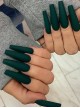 Long Ballet Series Solid Color Simple Matte Detachable Finished Disposable Manicure Nail Pieces