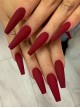 Long Ballet Series Solid Color Simple Matte Detachable Finished Disposable Manicure Nail Pieces