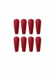 Long Ballet Series Solid Color Simple Matte Detachable Finished Disposable Manicure Nail Pieces